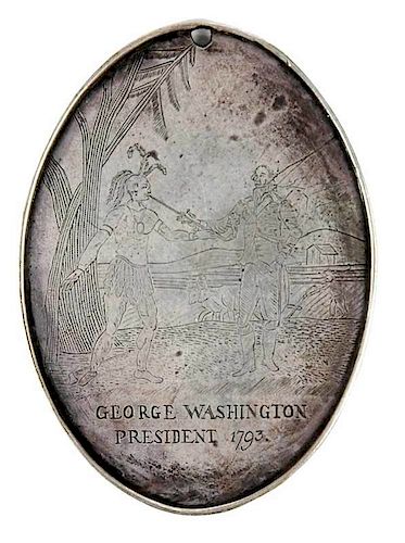 Commemorative Washington Silver Peace Medal