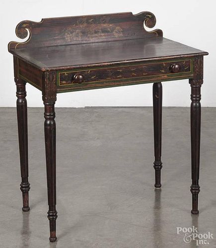New England painted pine dressing table, 19th c.
