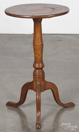 Federal cherry candlestand, early 19th c., 26 1/2'' h., 15 1/2'' dia.