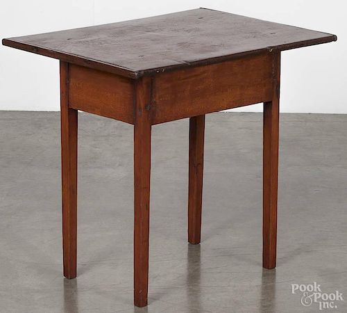 Cherry and pine tavern table, early 19th c., 25'' h., 26 3/4'' w., 20'' d.