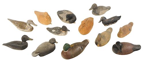 13 Assorted Duck Decoys