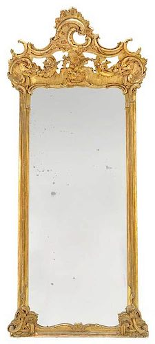 Louis XV Style Gilt Wood Pier Mirror