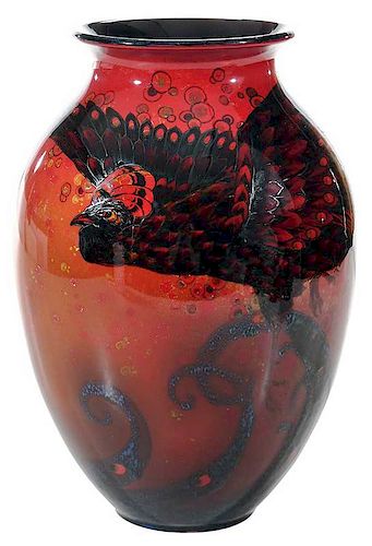 Royal Doulton Flambe Vase by Eaton