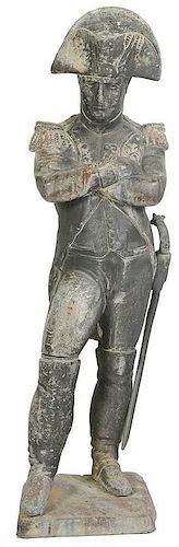 Early Cast Zinc Figure of Napoleon
