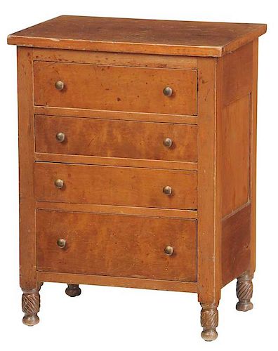Southern Federal Miniature Four Drawer Chest
