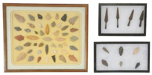 Collection of Projectile and Iron Spear Points