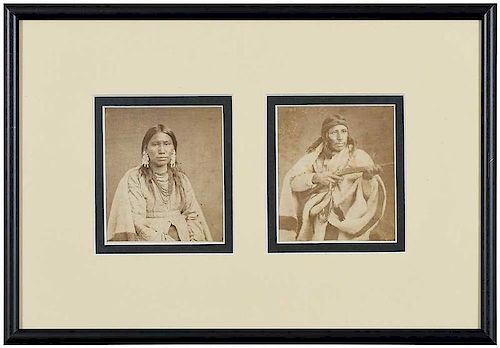 Two Native American Cartes de Visite
