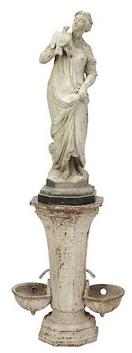 J. W. Fiske Zinc Statue of Virtue