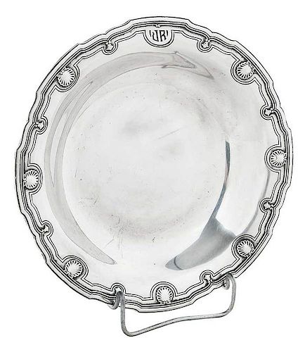 Tiffany Silver Bowl Shell Motif
