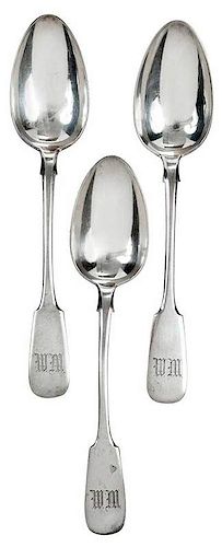 Ten Russian Silver Spoons