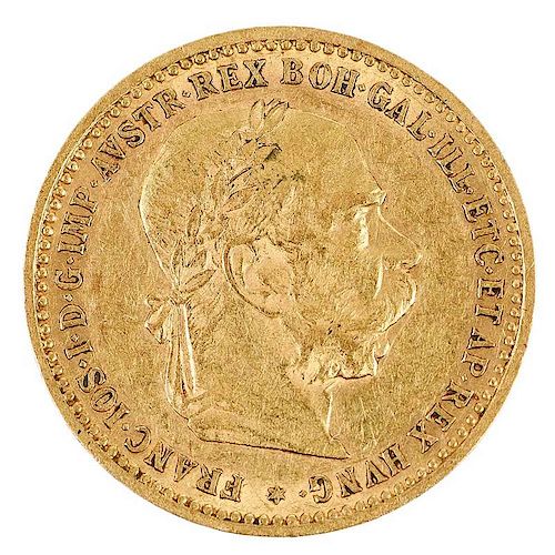 1905 Austrian Ten Corona Gold Coin