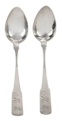 Two Vogler Coin Silver Spoons