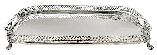 Portugal Silver Tray with Gallery