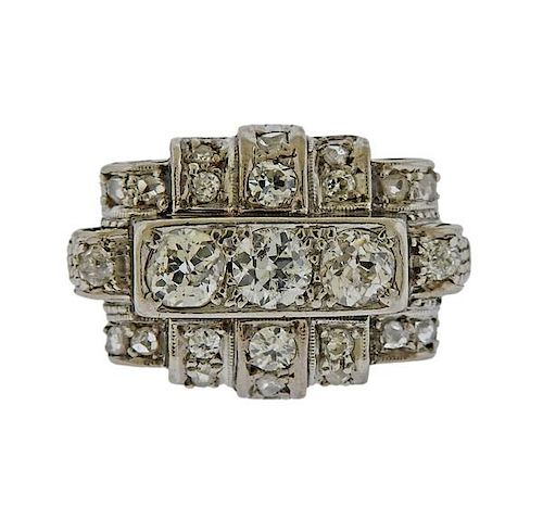 Art Deco Gold Diamond Ring