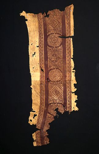 Huge Egyptian Coptic Textile Panel Fragment