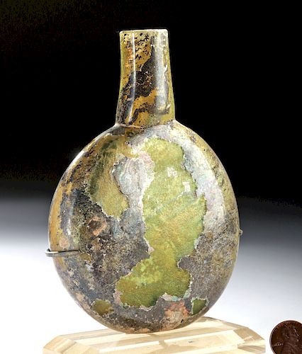 Roman Glass Pilgrim Flask