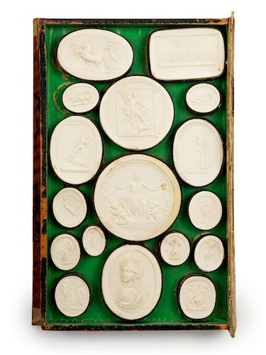 A Collection of 31 Plaster Intaglios 