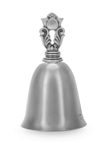 A Danish Silver Table Bell