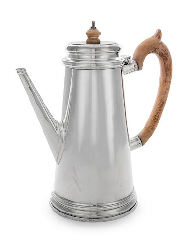 An English Silver Coffee Pot