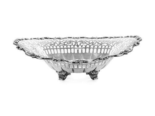An American Silver Reticulated Basket