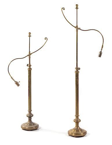 A Pair of Bronze Floor Lamps 
