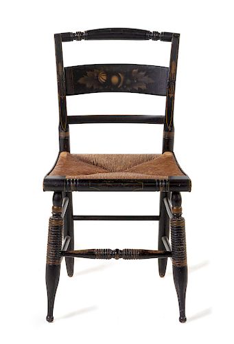 A Black Hitchcock Side Chair