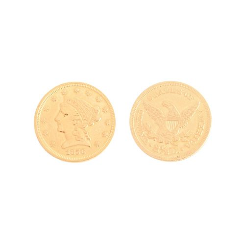 1856 US $2-1/2 Liberty Head Gold Coin