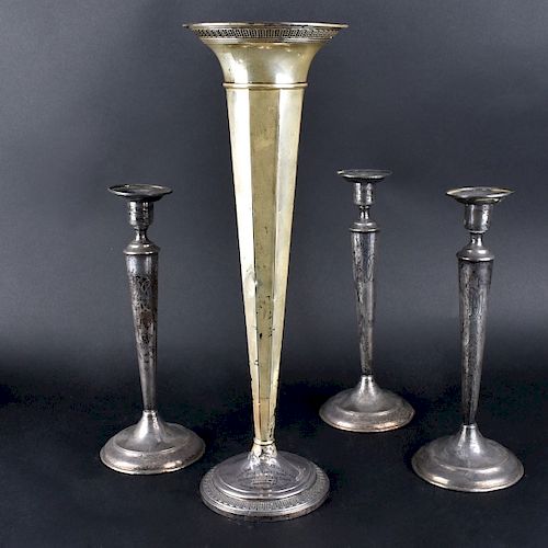 Four (4) Weighted Sterling Silver Tableware