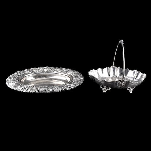 Two (2) Silver Plate Table Top Items