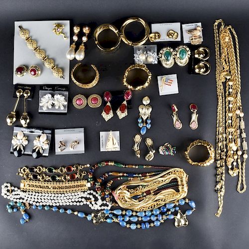 Large Collection of Retro Costume Jewelry