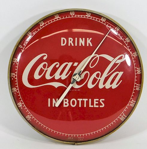 Vintage Drink Coca Cola Advertising Thermometer
