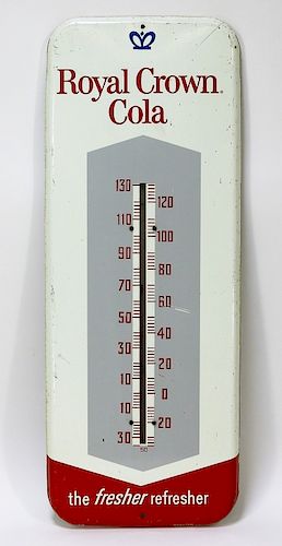 Royal Crown Cola Tin Advertising Thermometer