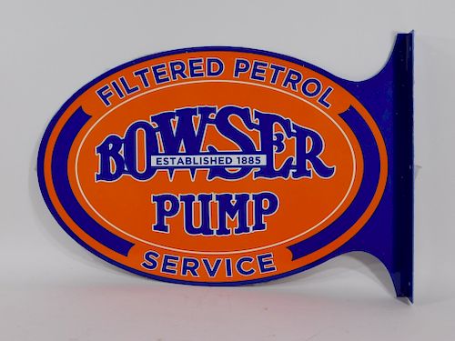 Bowser Pump Filtered Petrol Service Steel Sign