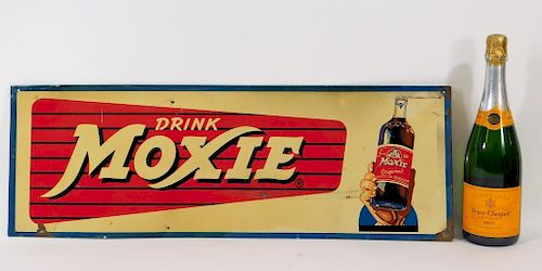 Drink Moxie Soda Tin Advertising Sign