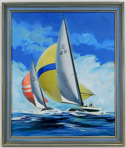 Howard Connolly America's Cup Courageous Painting