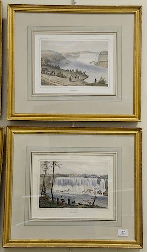 After Augustus Kollner (1813 -1900) set of four hand colored lithographs Drawn from Nature by Augustus Kollner from "Views of Americ...