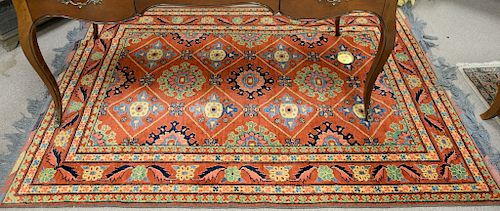 Oriental throw rug, 5' x 6'