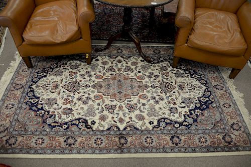 Oriental throw rug. 4'3" x 7'