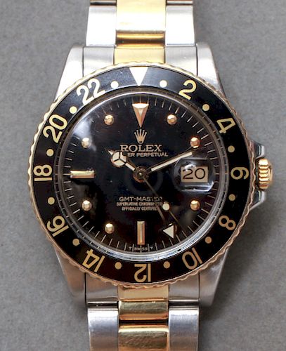 Rolex 18K Gold & Steel Oyster Perpetual Date Watch