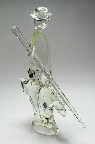 Mid-Century Murano Glass Don Quixote Sculpture