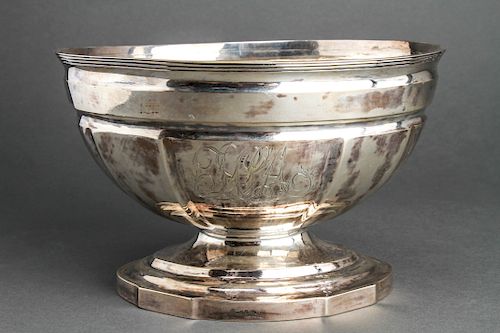 Lewis & Smith American Coin Silver Large Bowl