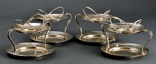 Anton Bachruch Austrian Silver Two-Tier Servers, 4
