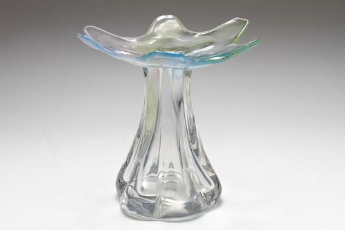 Rihimaen Lasi Oy Finland Iridescent Art Glass Vase