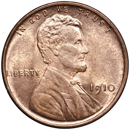 1910 Lincoln Cent Red Uncirculated