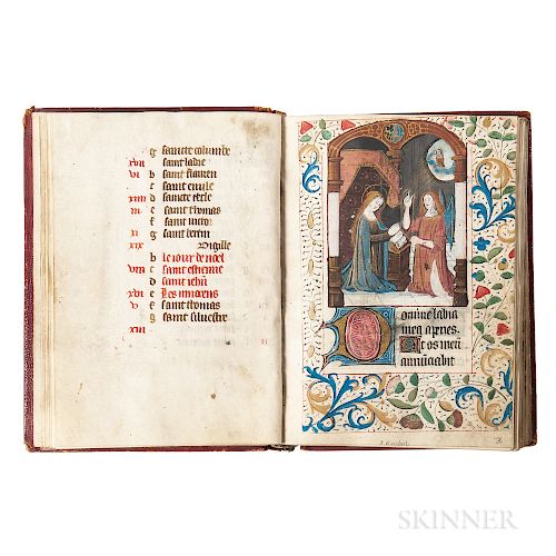 Book of Hours, Latin, Use of Paris, c. 1500, not after 1526.