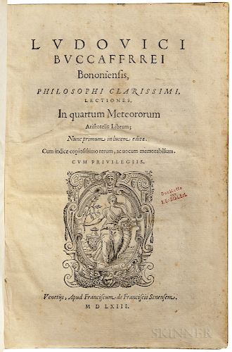 Buccaferrei, [aka Boccadiferro] Ludovici (1482-1545) Lectiones in Quartum Meteororum Aristotelis Librum.