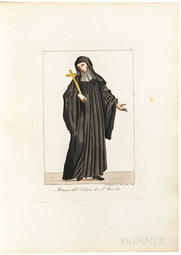 Capparoni, Giuseppe (1800-1879) Raccolta degli Ordini Religiosi che esistono nella Citta di Roma; [and] Raccolta degli Ordini Religiosi