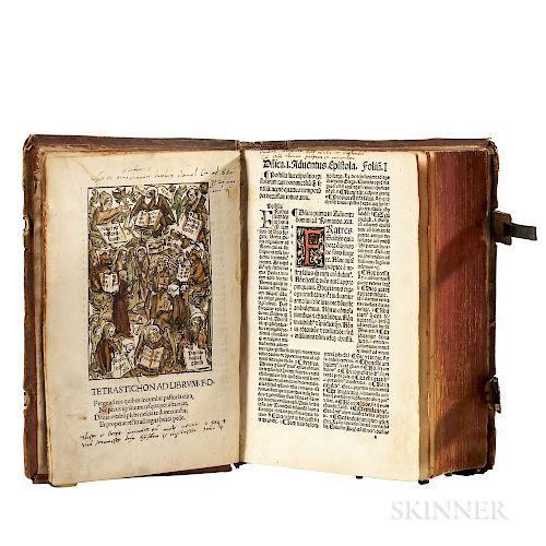 Guilelmus Parisiensis (1437-1485) Postille Maiores in Epistolas et Evangelia, [bound with] Daniel Agricola's Passio Domini Nostri Jesu