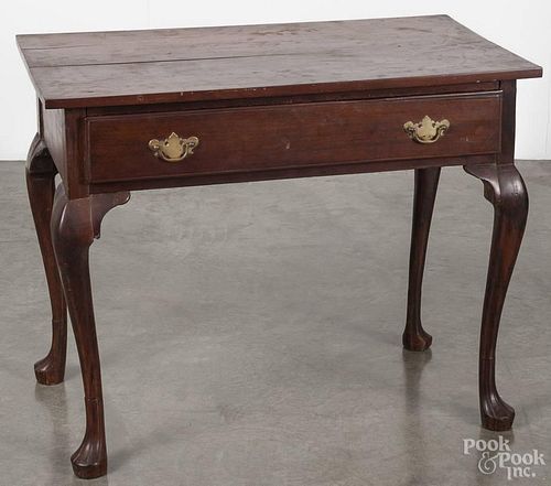 Queen Anne style walnut dressing table, made from period and non-period elements, 28 1/2'' h.