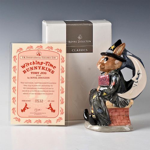 ROYAL DOULTON BUNNYKINS TOBY JUG WITCHING TIME D7166